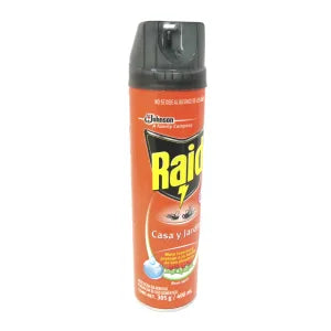 INSECTICIDA RAID CASA Y JARDIN DE 310 GRS.